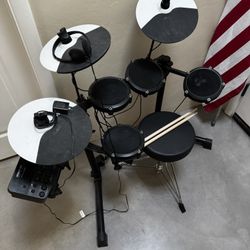 Alesis Drum Debut Kit With Foot Pedals, Headphones, Seat, And Sticks