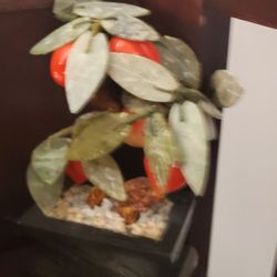 Stone Jade Plant With Oranges- Lucky