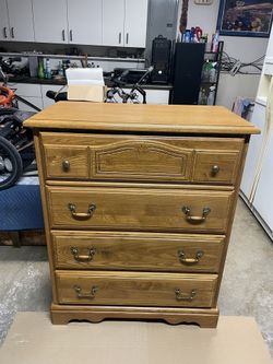 Walter E. Smithe all wood dresser. 