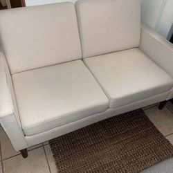 Target Cream Loveseat Couch In MINT Condition