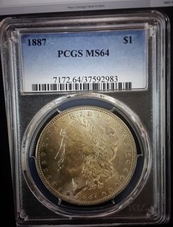1887-P Silver Dollar PCGS MS 64
