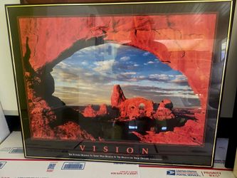 Vision Motivational Framed Poster
