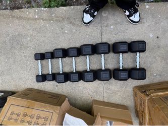 BalanceFrom Dumbbell Set, Pairs of 5 lb, 10 lb, 15 lb, and 20 lb