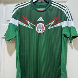 Mexico Nat'l Soccer Team 2013 Adidas Jersey for 15/16 Years Old YOUTH XL