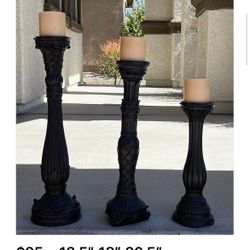 CANDLE HOLDERS - Set Of 3