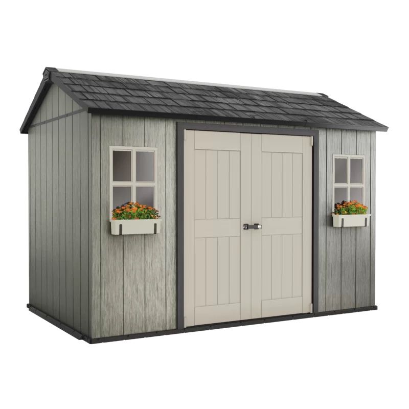 📩‼️‼️‼️Oakland 11 ft. W x 7.5 ft. D Plastic Storage Shed by Keter❗️❗️❗️📩