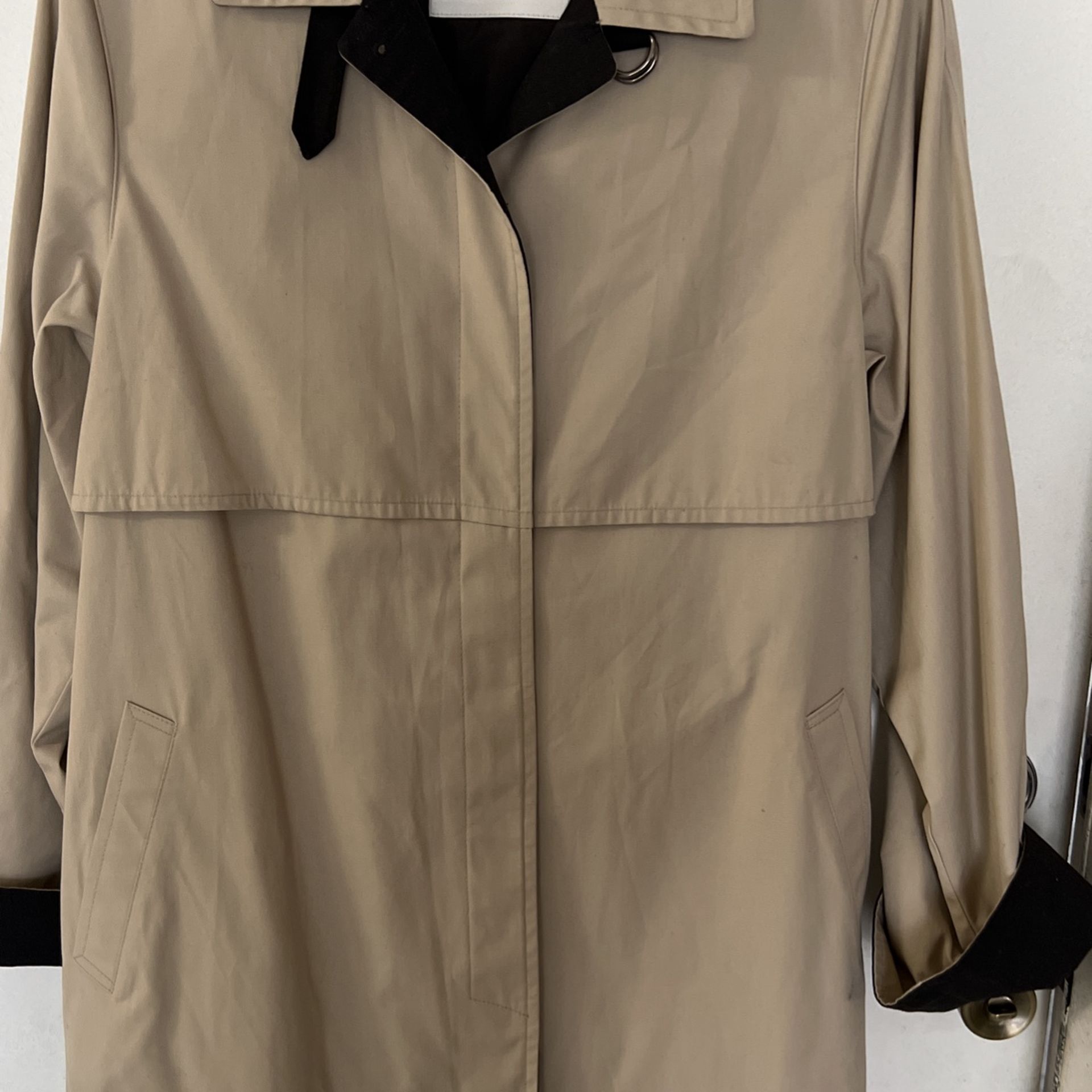 Raincoat London Fog Light Beige Color Size 14 
