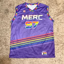 Phoenix Mercury Pride Day #97 The Merc SGA Purple Basketball Jersey Adult XL