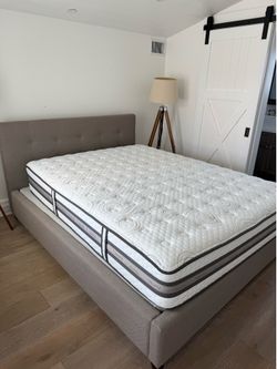 New w/ tags  Serta iseries mattress with Queen bed frame