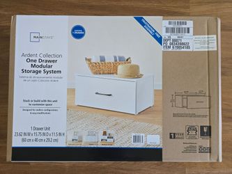 Mainstays Ardent Collection 1-Drawer Storage System - White