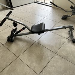 New Out The Box ! Sunny Health & Fitness SF-RW1205 Rowing Machine Rower with 12 Level Adjustable Resistance, Digital Monitor