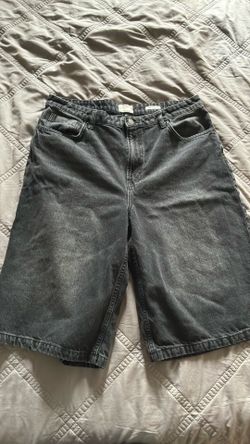 Cotton on black Jorts