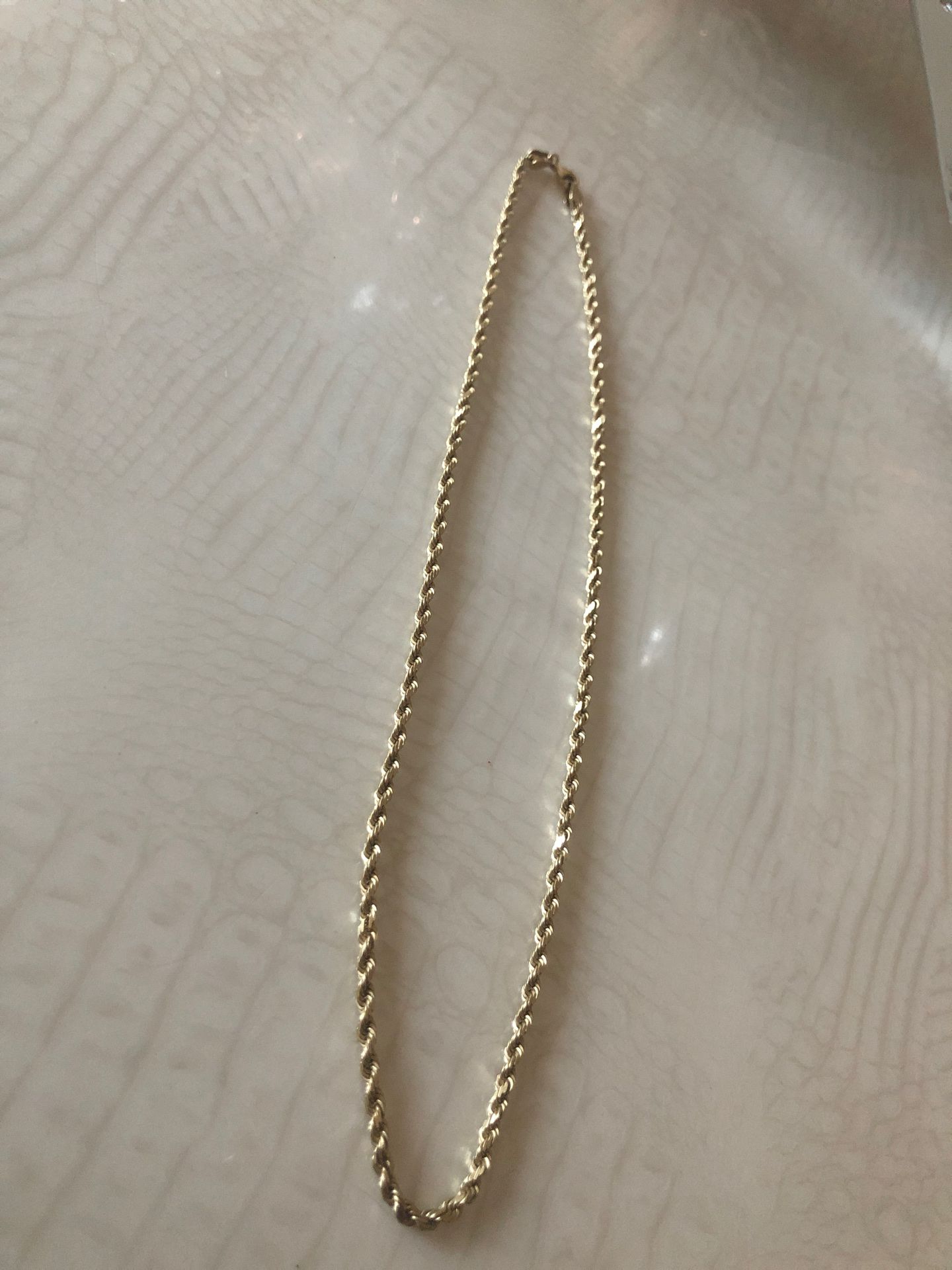 10k solid gold necklace