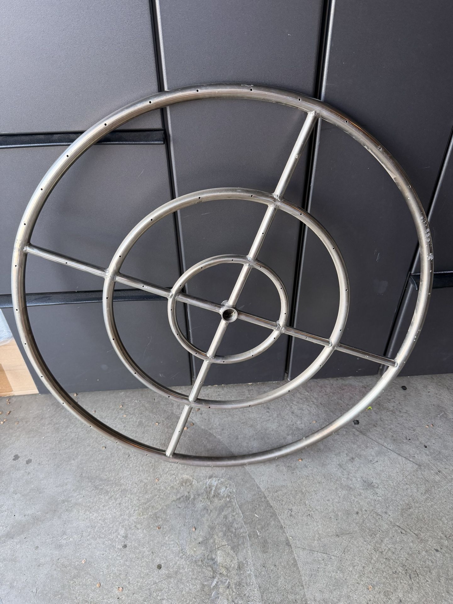 Grand Canyon 6" Stainless Steel Fire Pit Burner Single Ring with 1/2" Hub