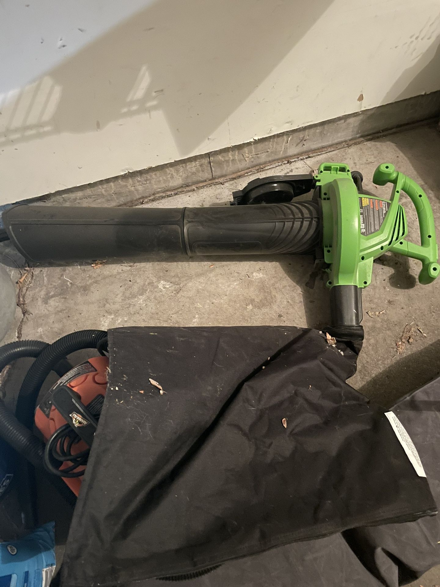 Greenworks Corded Leaf Blower & Vacuum