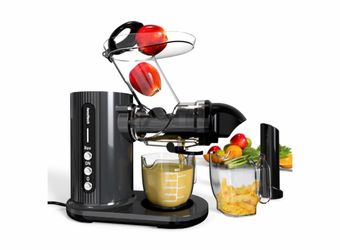 Slow Juicer Machines, IWODTECH 3.1-INCH Wide Feed Chute Masticating Juicer