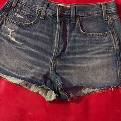 Blue jean shorts