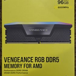CORSAIR VENGEANCE RGB 96GB (2x48GB) 6000 MT/s *Grey* (AMD + INTEL) *CL36* DDR5 Desktop RAM Memory