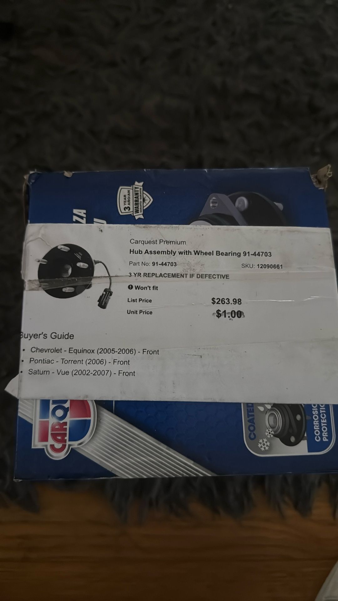 Hub And Bearing Assembly