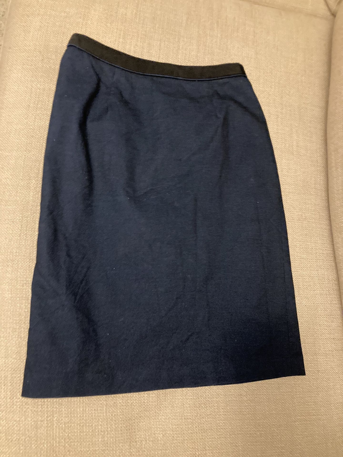 MARCS Black/Blue Pencil Skirt - size 0/2