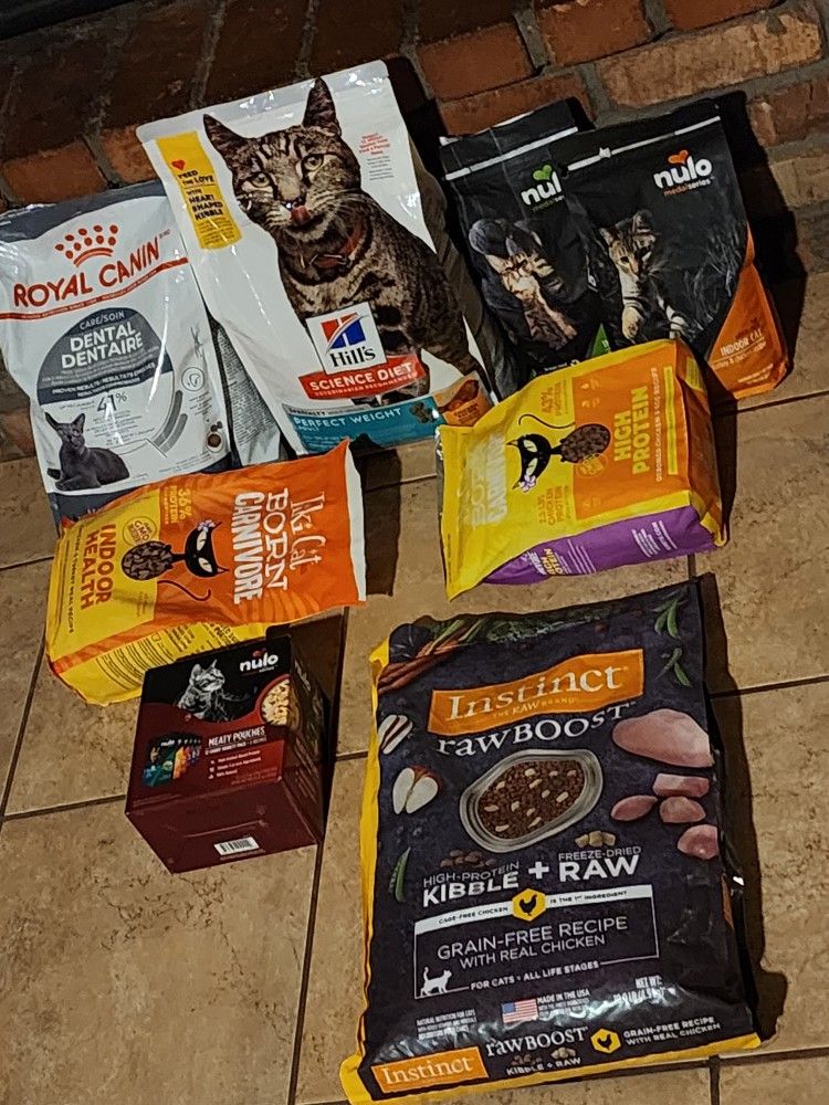 Various Cat Foods. $10-$25 Ea