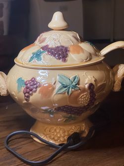vintage 10” tall electric tureen or gravy pot
