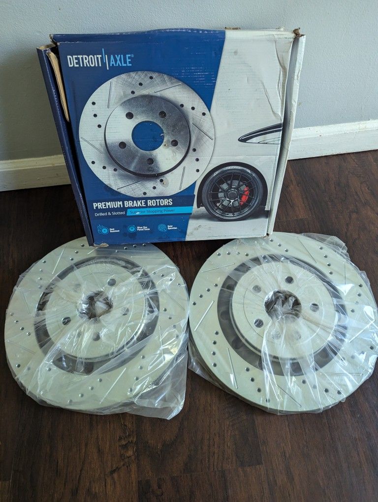 352mm Front Drilled Rotors