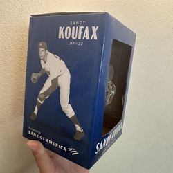 Sandy Koufax Bobblehead Replica Statue