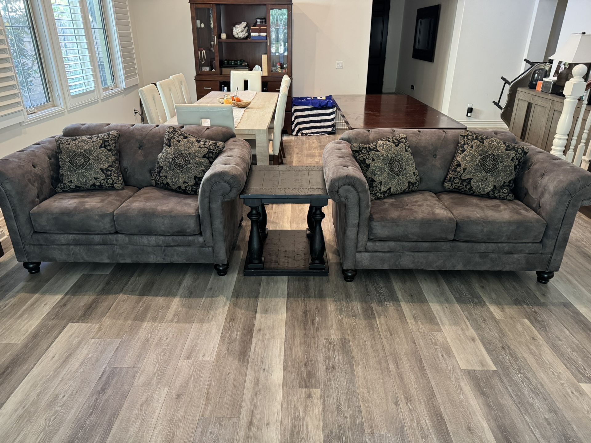 Sofa Set(ashely) Coffee Table (pottery Barn) $190