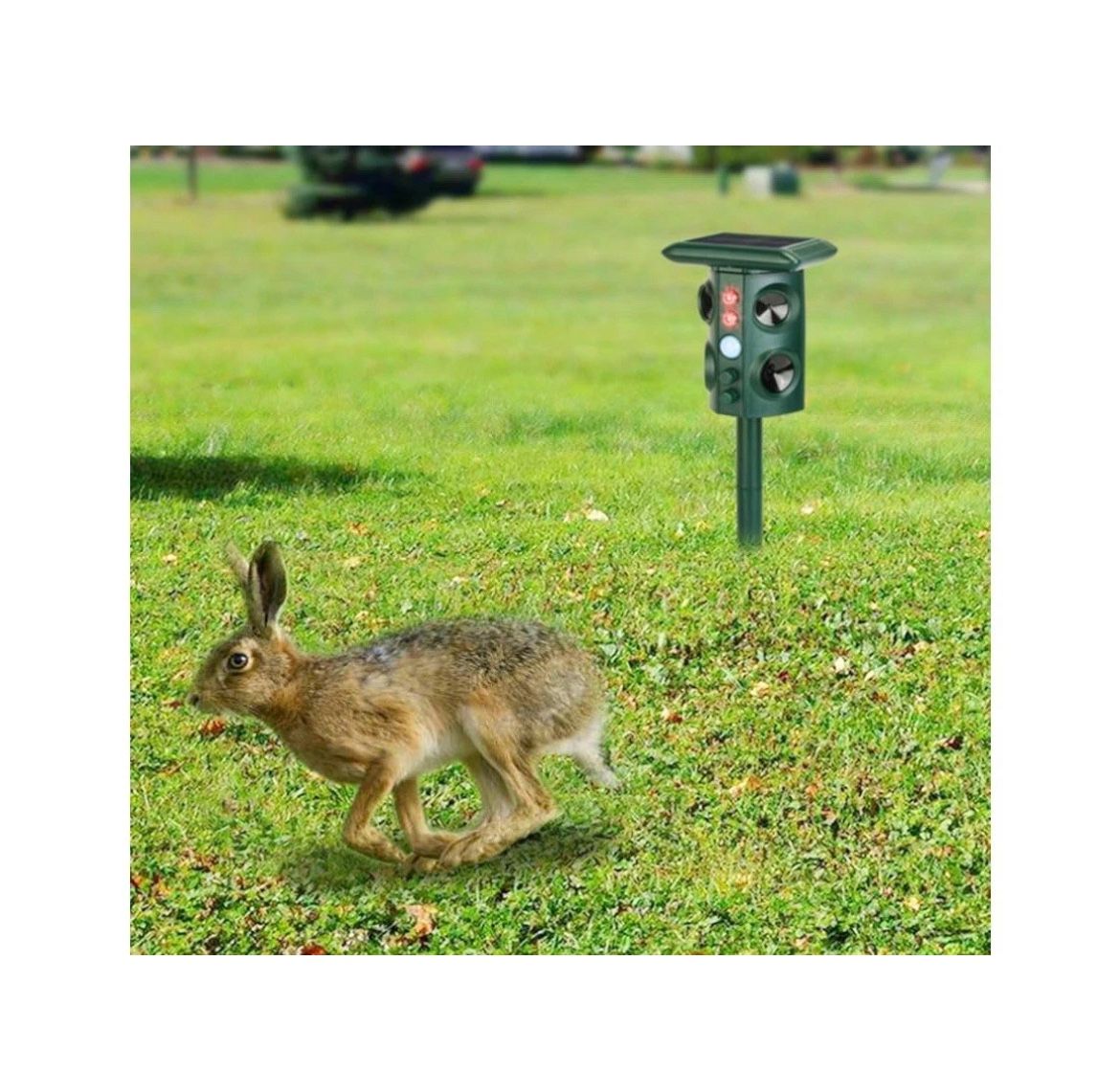 Animal Repeller Solar Ultrasonic Animal Repeller Solar Powered Repellant Chaser