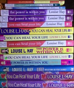 Louise Hay books, $7 - $10 each, see 5 pics