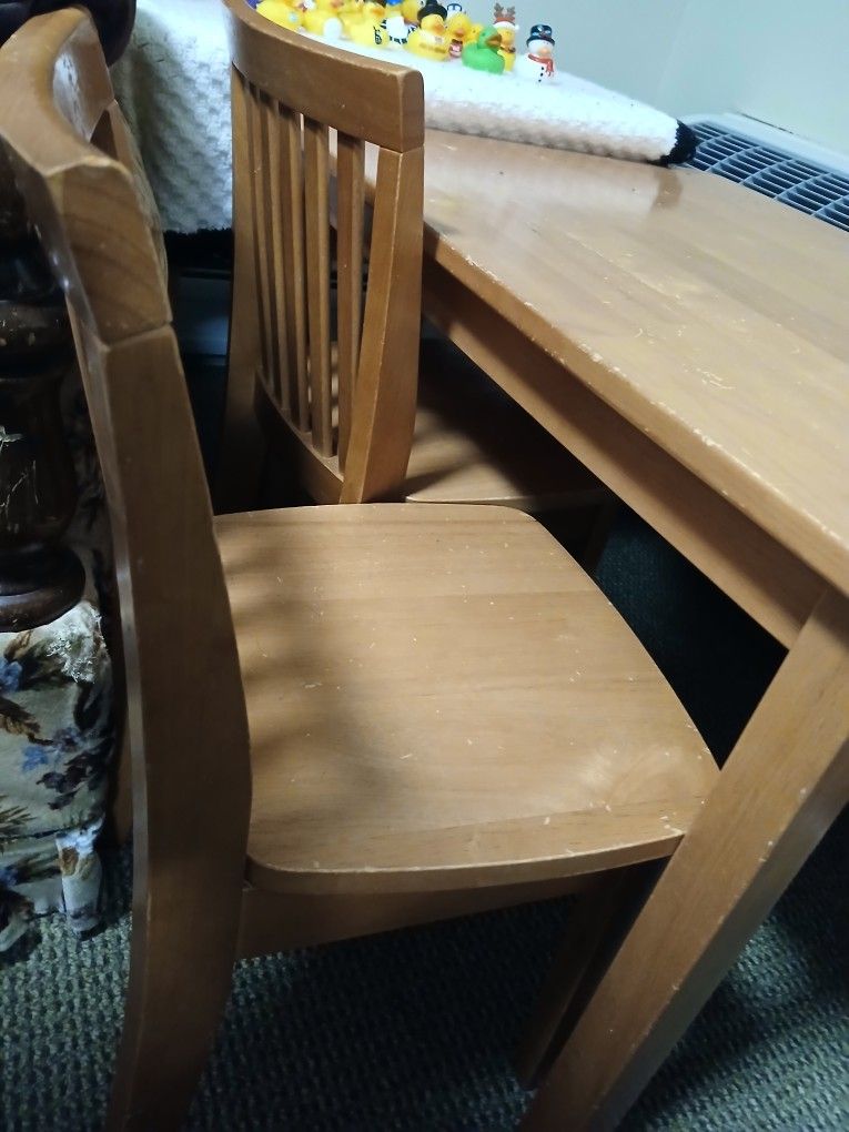 Table And Two Chairs For Children