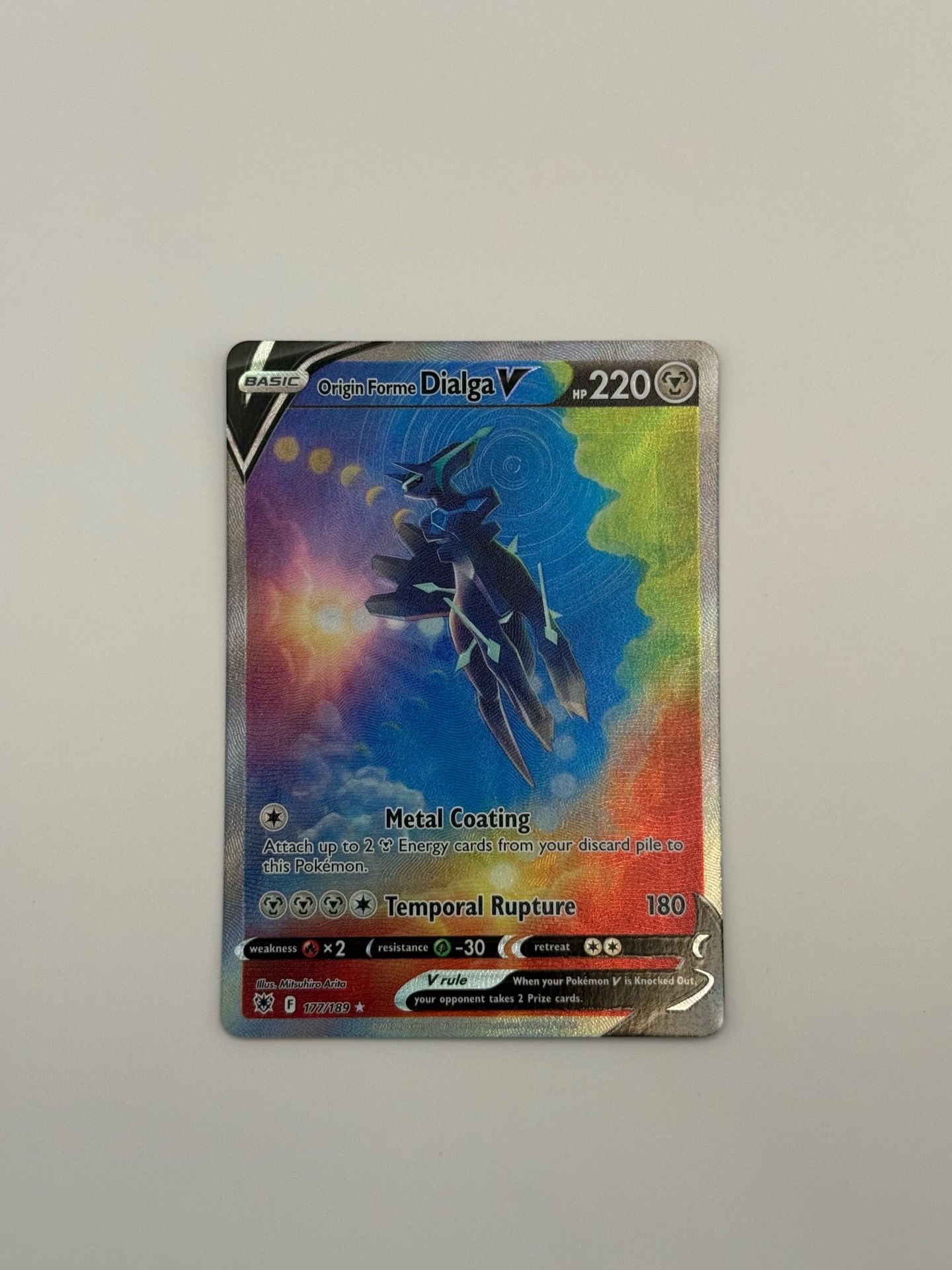 Dialga V Origin Forme Pokemon Full Art Astrial Radiance