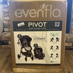 Black Even Flo Travel System 