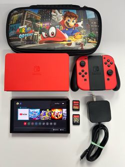 Nintendo switch OLED with games