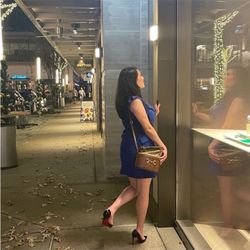 Banana Republic Blue 100% Suede Dress