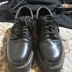 8053 LEATHER PLATFORM CASUAL SHOES