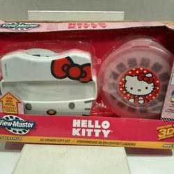 HELLO KITTY View-Master 3D Viewer SET 3 Reels pink Case