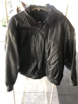 Men’s leather jacket, large