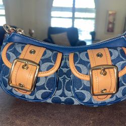 COACH Ashton Baguette Denim