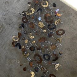 Large Vintage metal Wall Art.