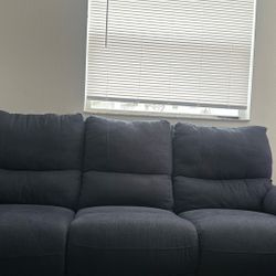 Cotton recliner, couches, one electric one manual set