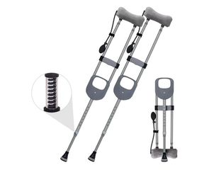 Shock Absorbing Foldable Crutches