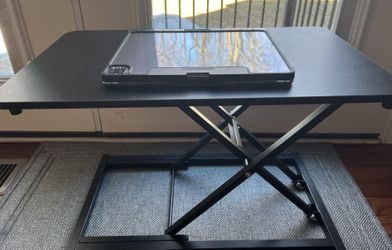 Black Adjustable Standing Desk Converter
