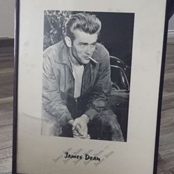 James Dean Poster In Frame