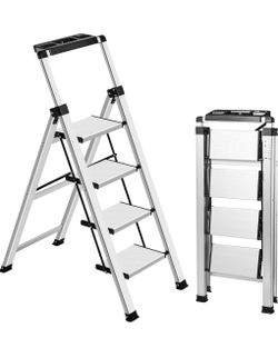 4-Step Folding Aluminum Step Ladder