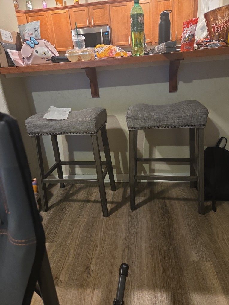 Grey Bar Stools