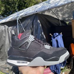 Jordan 4 Black Canvas