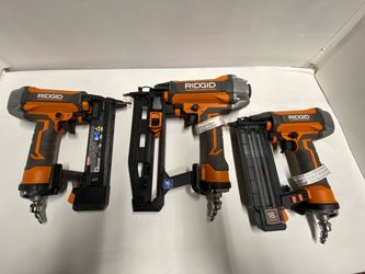RIDGID Pneumatic Nailer Set – 3 Guns