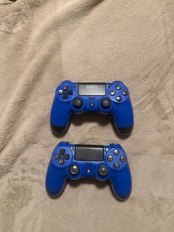 Sony PS4 DualShock 4 Controllers Blue – Lot of 2